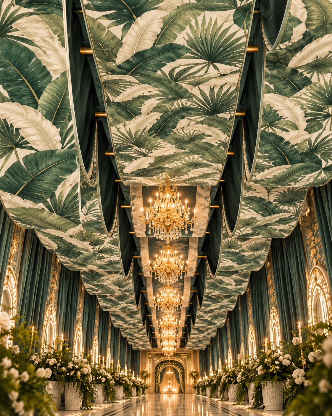Botanical Ballroom Aisle Of Light