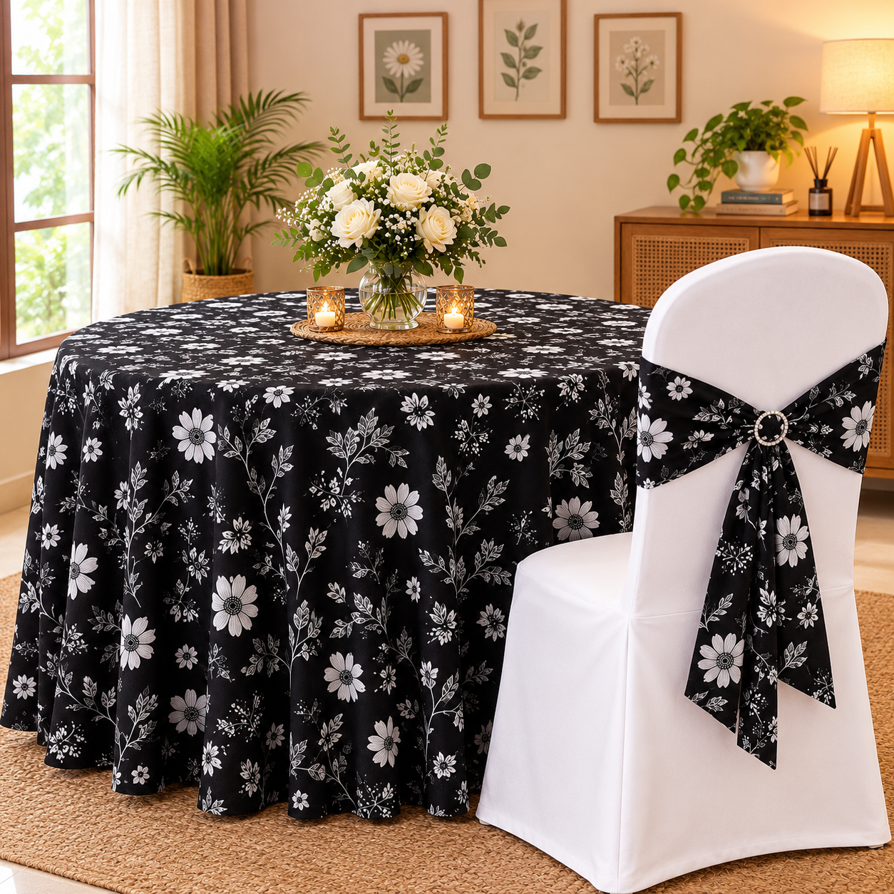 Cozy Floral Dining Nook