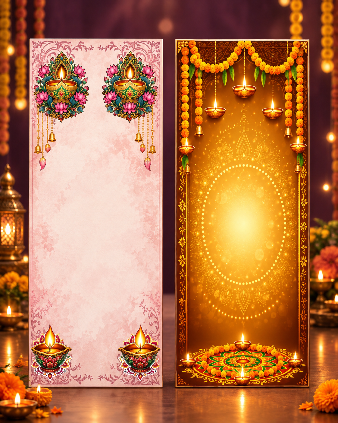 Elegant Diwali Banner Display