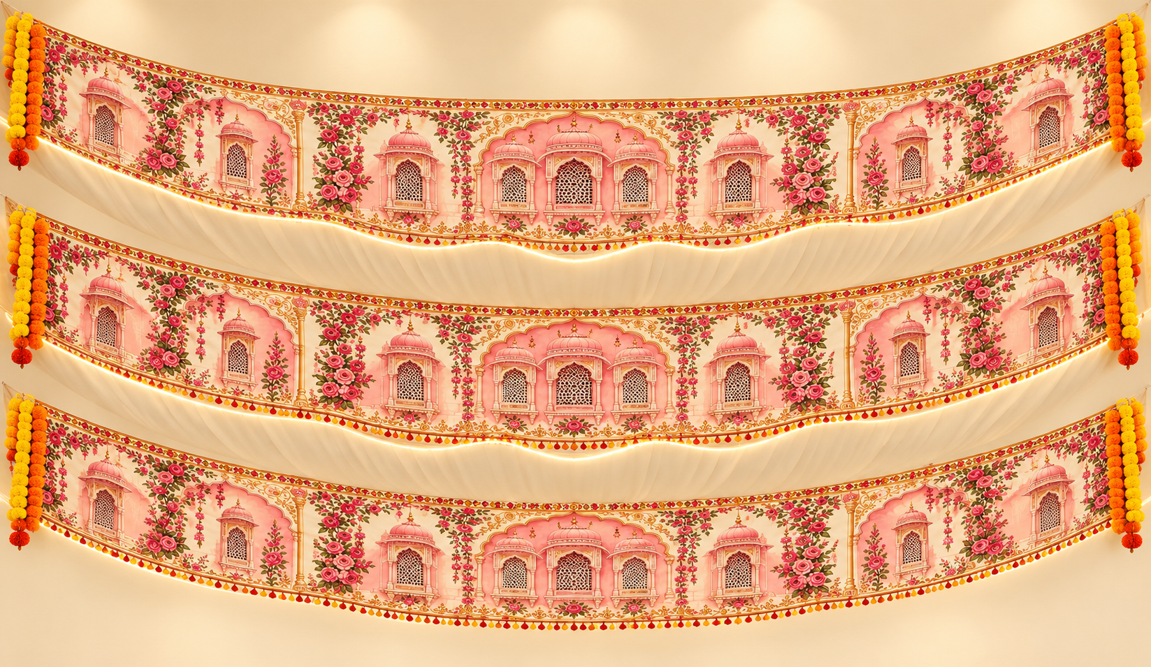 Layered Rajasthani Palace Swags