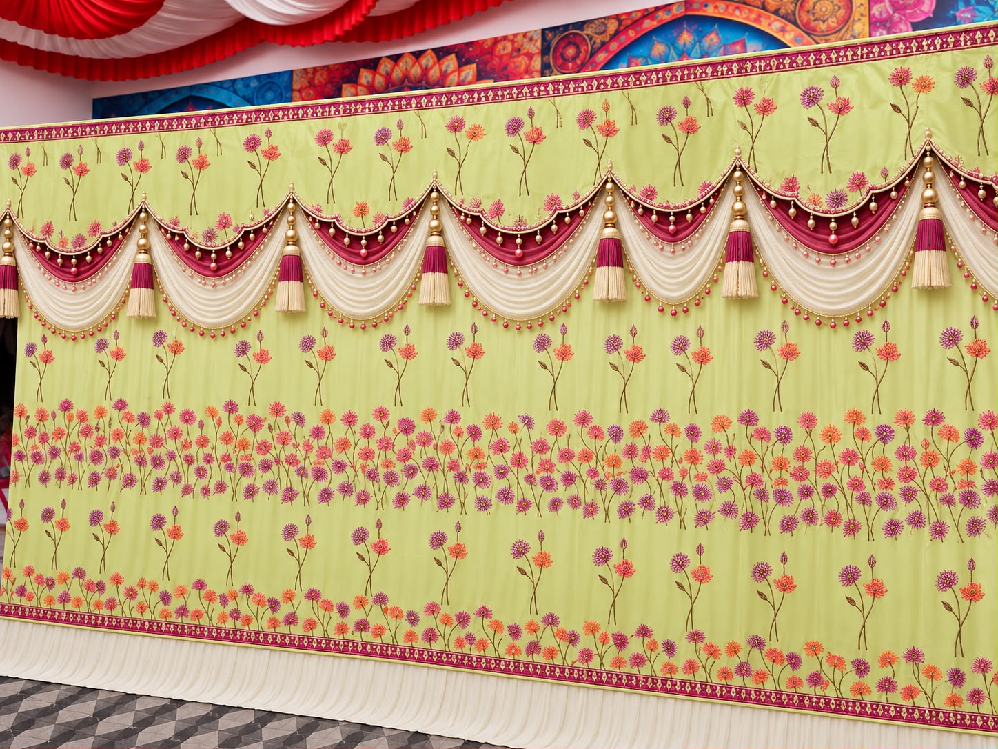 Yellow-White Curtain